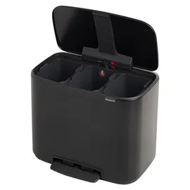 Brabantia Bo Treteimer 3 x 11 l Schwarz