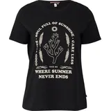 QS T-Shirt Schwarz 46