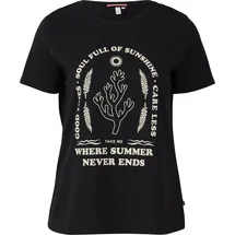 QS T-Shirt Schwarz 46
