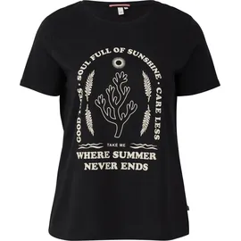 QS T-Shirt Schwarz 46