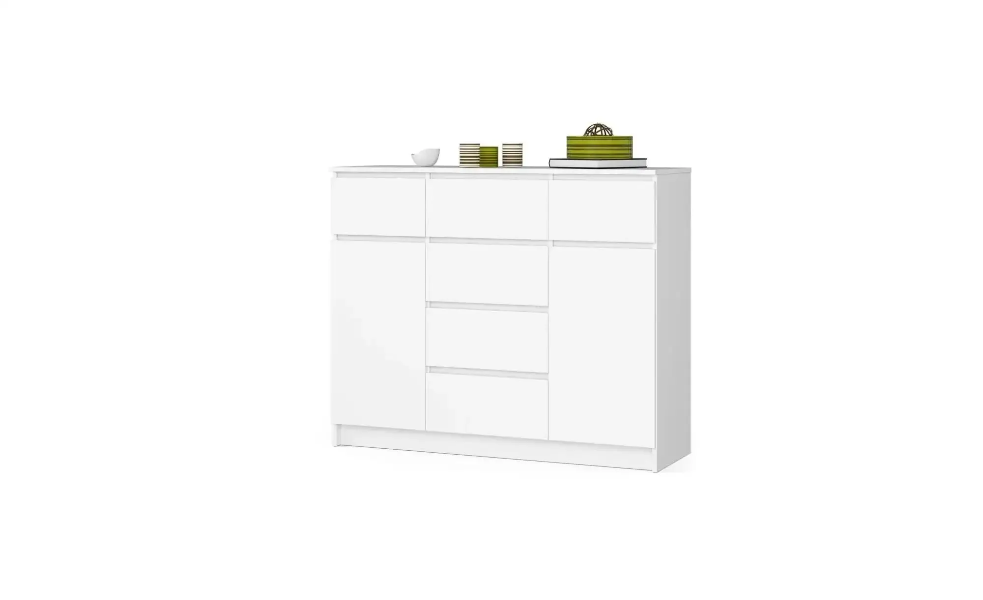 Highboard 120 cm breit  ¦ weiß ¦ Maße (cm): B: 120 H: 99