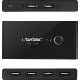 UGREEN USB 2.0 2x4 KVM-Switch Schwarz