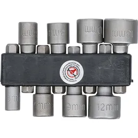 BGS Do it yourself Steckschlüssel-Bit-Satz Antrieb Außensechskant 6,3 mm SW 5 - 13 mm 8-tlg.