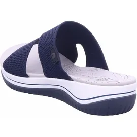 Jana Coshy Original – Die Hallux-freundliche Pantolette 8-27270-43 blau H-Weite