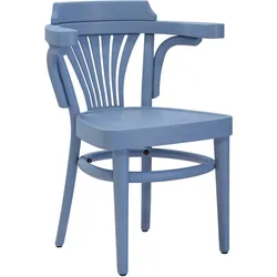 2er-Set CHAUSEY | Bugholzstuhl | Holz | Blau | Bugholz