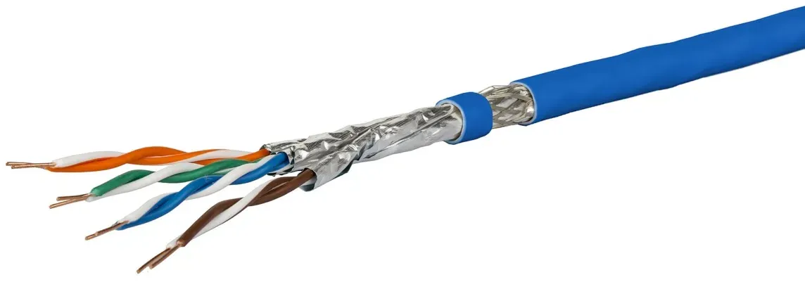 Metz Connect Datenkabel Kat.7A blau GC1300-4P-Dca-Ri100