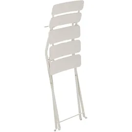 Oviala Klappbarer Gartentisch Ø 80 x 74 cm Beige
