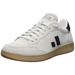 Sneaker ETHLETIC "Jesse", Gr. 47, weiß (chalk weiß, jet schwarz), Obermaterial: 55% Polyurethan, 45% Polyester; Futter: 100% Polyester; Decksohle: 100% Polyester; Sohle: Naturkautschuk, Schuhe, recycled Produkt