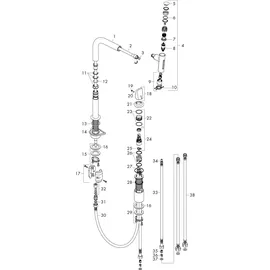 Hansgrohe Metris Select M71 edelstahl finish 73819800