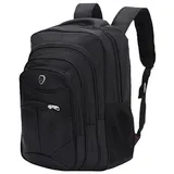 Habib Group Rucksack mit mehreren Fächern wasserdicht, großes Fassungsvermögen, Reise- und Business-Rucksack Laptop-Rucksack Diebstahlsicheres Design geeignet für Männer, Frauen, Anthrazit - 22 Zoll