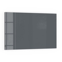 Deqori Küchenrückwand Glas | Unifarben - Dunkelgrau | 60x40