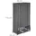 Relaxdays Stoffschrank 172 x 90 x 45 cm Grau