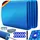 Kesser KESSER® Pool Solarabdeckplane Solarfolie Stärke 120μm Solarabdeckung Solarplane zuschneidbar Poolsolarplane Solar Folie inkl. 1x Lochzange | 12x Ösen Poolheizung für Wassererwärmung Wärmeplane