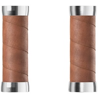 Brooks England Brooks Slender Leather Grips (100 + 100 mm) – Dark Tan – New22 Guidoline, Standard
