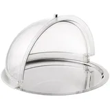 APS Rolltop-Haube mit Edelstahltablett Ø 50 cm Höhe 28 cm
