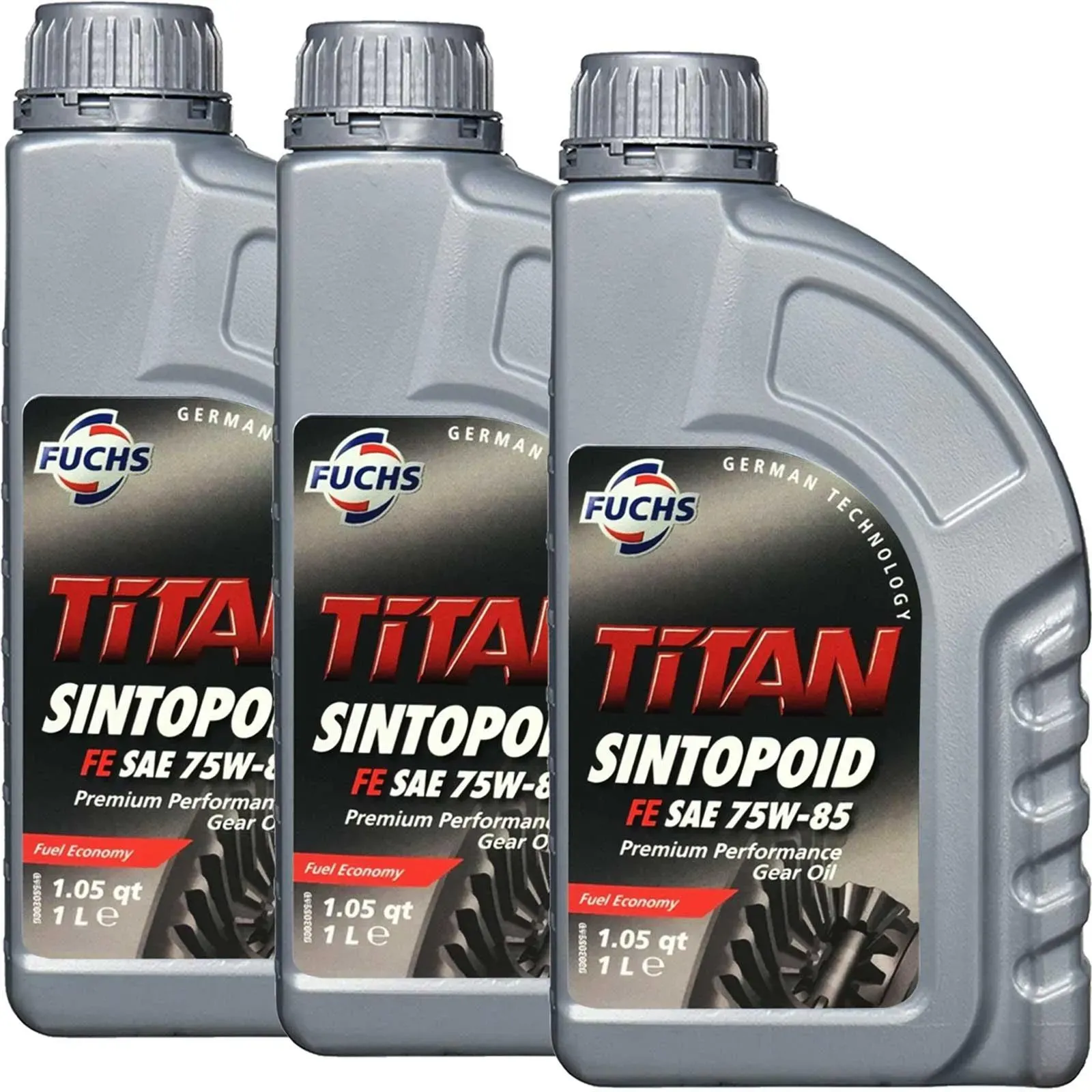 3-liter Fuchs Titan Sintopoid Fe Sae 75w-85 Getriebeöl Api Gl-5 Mb 235.7 239.7: 600635725