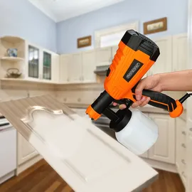 monzana elektrisches Farbsprühsystem 800ml/min Behälter 500 W 3 Sprühmuster Farbsprühpistole Spritzpistole