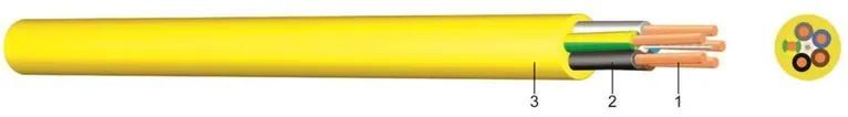 PVC Baustellenleitung K35 XYMM-J 5x16 mm2 (50m)