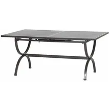 MBM Romeo Ausziehtisch 100 x 165 x 73 cm Schwarz