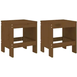 vidaXL 3-tlg. Garten-Bistro-Set Honigbraun Massivholz Kiefer
