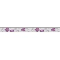 A.S. Création Borte selbstklebend Blumen 5 m x 5 cm Violett-Grau