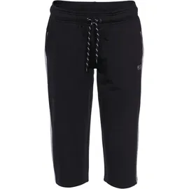 H.I.S. 3/4-Hose "Comfort Fit", Damen, Gr. 56, N-Gr, schwarz, Sweatware, Obermaterial: 95% Baumwolle, 5% Elasthan, bequem 3/4-Länge, Hosen, in großen Größen, Topseller
