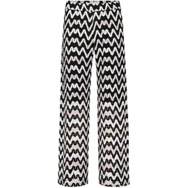 Betty & Co Schlupfhose mit Struktur Schwarz 44