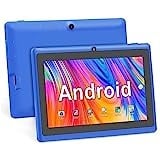 Haehne 7 Zoll Tablet PC, Android 5.0, A33 Quad Core, 1GB RAM 8GB ROM, Dual Kameras, WiFi, Bluetooth, für Erwachsener Kinder, Blau