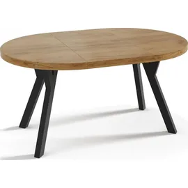 pphu meblokar karol wierczyski Designer Runder Ausziehtisch 100 x 76 x 100 cm braun
