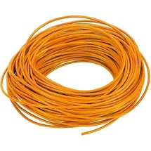 Lapp Lapp, Kabelleitung, 100 Meter 0048009 Ölflex Heat 180 SiF Silikonleitung 0,5mm2 orange I Aderleitung temperaturbest (100 m)