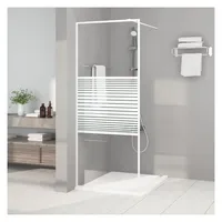 vidaXL Duschwand für begehbare Dusche 80 x 195 cm ESG-Klarglas