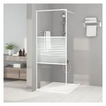 vidaXL Duschwand für begehbare Dusche 80 x 195 cm ESG-Klarglas
