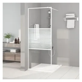 vidaXL Duschwand für begehbare Dusche 80 x 195 cm ESG-Klarglas