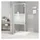 vidaXL Duschwand für begehbare Dusche 80 x 195 cm ESG-Klarglas