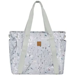 Kikkaboo Wickeltasche Florence Wickelunterlage, Reißverschluss, Flaschentaschen grau