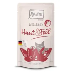 MjAMjAM Nassfutter Katze Adult Wellness, Haut & Fell 12x125g Rind