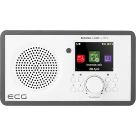 ECG B.BOLD 3200 Cubo|Internetradio| FM | BT | Weiss | - Weiß