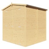 Bertilo Gerätehaus Apex 3  (Außenmaß inkl. Dachüberstand  (B x T): 226 x 210 cm, Holz, Natur)