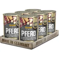 Belcando Nassfutter für Hunde, Pferd mit Kartoffel, 6X 400g Dose, Hundefutter nass, für alle Rassen, Made in Germany