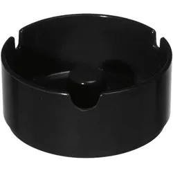 WACA  Aschenbecher Melamin, schwarz, 3 Einschnitte, Höhe: 45 mm, ø: 100 mm