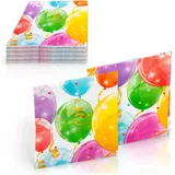 Magni Procos 88150 - Servietten, Sparkling Balloons, 33x33cm, 20 Stück, Geburtstag, Mottoparty, Mittel