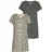 vivance dreams by lascana Sleepshirt mit Leo-Muster ecru-schwarz-gemustert 36/38