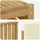 vidaXL Outdoor-Sofagarnitur 4-tlg. Weiß/Creme