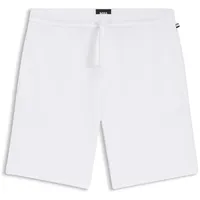 Boss Pyjamashorts Waffle Shorts Weiß M