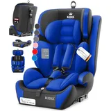Autokindersitz Premium Kinderautositz Gruppe 1+2+3, 9-36 kg 5-Punkt-Sicherheitsgurt Autositz Kindersitz Einstellbare Kopfstütze Mitwachsend Blau