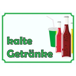 kalte Getränke Schild A5 (148x210mm)