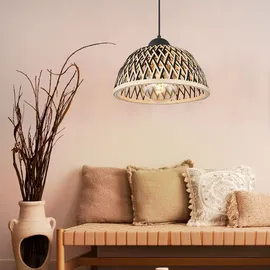 GLOBO Boho 1-flg. 30 cm rund schwarz