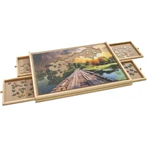 Hti-Living Holzbrett Puzzlebrett mit Auszügen 1000er