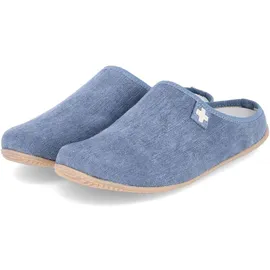 Living Kitzbühel Pantoffel Schweizer Kreuz Blau 45