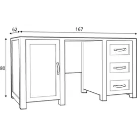 Konsimo "RABO", Schreibtisch Braun